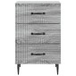 vidaXL Κομοδίνο Γκρι Sonoma 43 x 41 x 66,5 εκ. Επεξεργασμένο Ξύλο