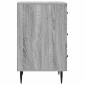 vidaXL Κομοδίνο Γκρι Sonoma 43 x 41 x 66,5 εκ. Επεξεργασμένο Ξύλο