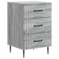vidaXL Κομοδίνο Γκρι Sonoma 43 x 41 x 66,5 εκ. Επεξεργασμένο Ξύλο