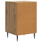 vidaXL Κομοδίνο Artisan Δρυς 43 x 41 x 66,5 εκ. Επεξεργασμένο Ξύλο