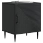 vidaXL Κομοδίνο Μαύρο 43 x 34,5 x 50 εκ Επεξεργασμένο Ξύλο