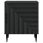 vidaXL Κομοδίνο Μαύρο 43 x 34,5 x 50 εκ Επεξεργασμένο Ξύλο