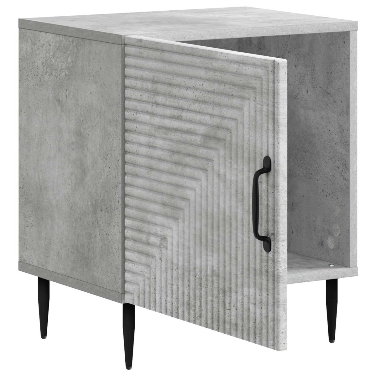 vidaXL Κομοδίνο 2 τμχ. Γκρι Σκυροδέματος 43 x 34,5 x 50 εκ