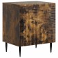 vidaXL Κομοδίνο Καπνισμένο Ξύλο Δρυός 43 x 34,5 x 50 εκ