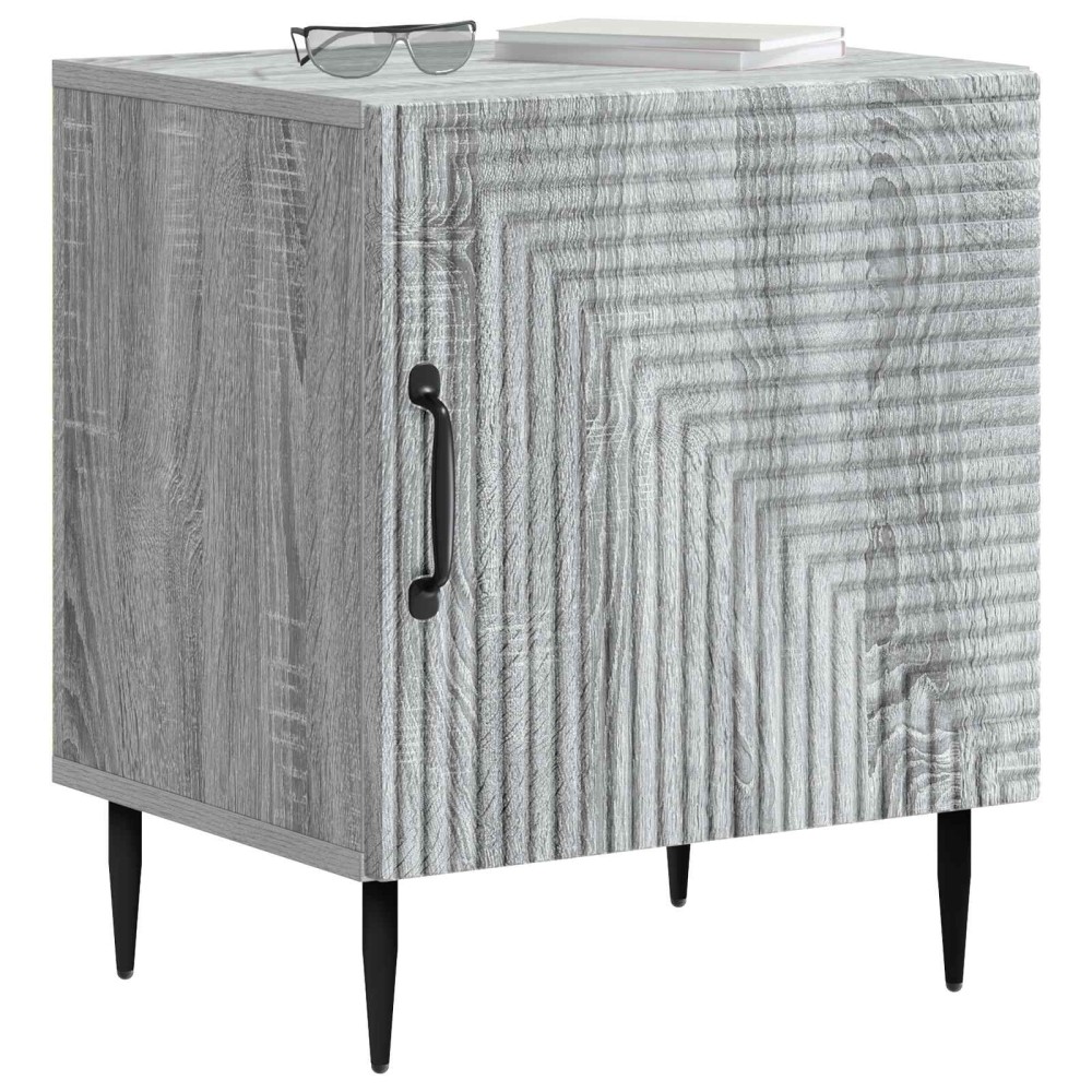 vidaXL Κομοδίνο Γκρι Sonoma 43 x 34,5 x 50 εκ Επεξεργασμένο Ξύλο