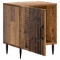 vidaXL Κομοδίνο 2 τμχ. Παλαιωμένο ξύλο 43 x 34,5 x 50 εκ