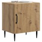 vidaXL Κομοδίνο Artisan Δρυς 43 x 34,5 x 50 εκ Επεξεργασμένο Ξύλο