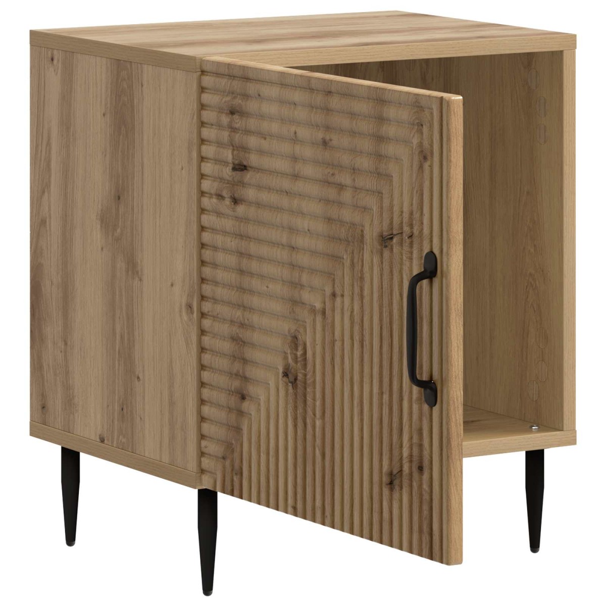 vidaXL Κομοδίνο Artisan Δρυς 43 x 34,5 x 50 εκ Επεξεργασμένο Ξύλο