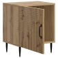 vidaXL Κομοδίνο Artisan Δρυς 43 x 34,5 x 50 εκ Επεξεργασμένο Ξύλο