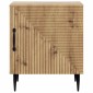 vidaXL Κομοδίνο Artisan Δρυς 43 x 34,5 x 50 εκ Επεξεργασμένο Ξύλο