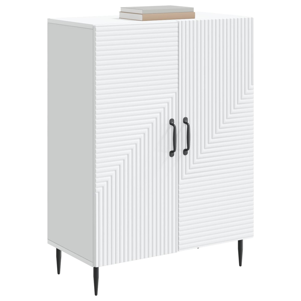 vidaXL Πλαϊνό γραφείο Λευκό 66 x 34,5 x 89,5 εκ Επεξεργασμένο Ξύλο