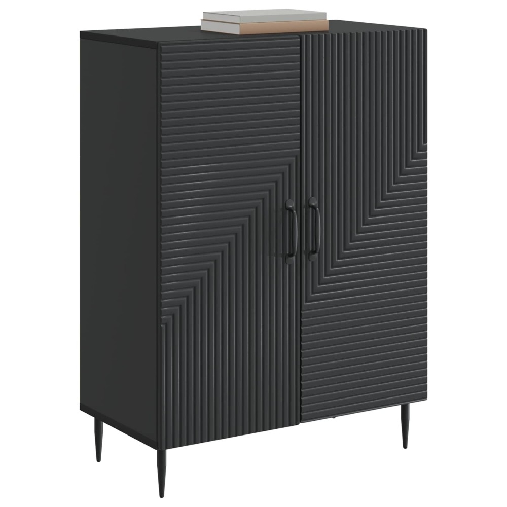 vidaXL Πλαϊνό γραφείο Μαύρο 66 x 34,5 x 89,5 εκ Επεξεργασμένο Ξύλο