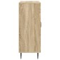 vidaXL Πλαϊνό γραφείο Sonoma Δρυς 66 x 34,5 x 89,5 εκ