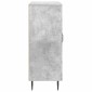 vidaXL Πλαϊνό γραφείο Γκρι Σκυροδέματος 66 x 34,5 x 89,5 εκ