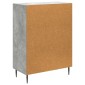 vidaXL Πλαϊνό γραφείο Γκρι Σκυροδέματος 66 x 34,5 x 89,5 εκ