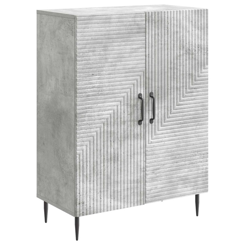 vidaXL Πλαϊνό γραφείο Γκρι Σκυροδέματος 66 x 34,5 x 89,5 εκ