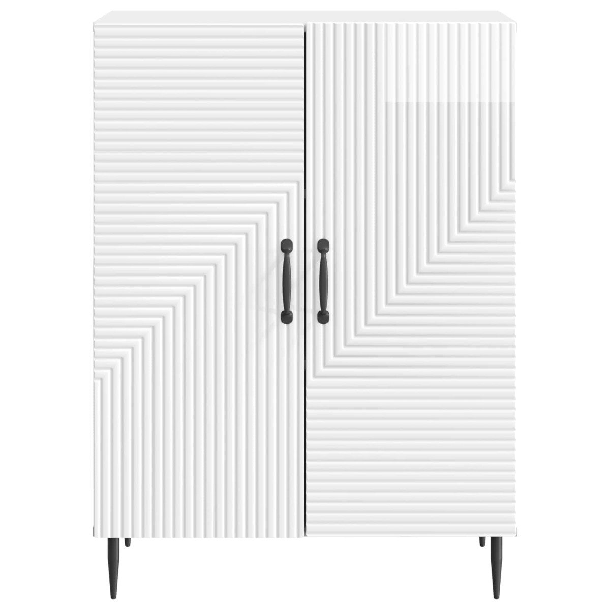 vidaXL Πλαϊνό γραφείο Γυαλιστερό Λευκό 66 x 34,5 x 89,5 εκ