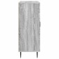 vidaXL Πλαϊνό γραφείο Γκρι Sonoma 66 x 34,5 x 89,5 εκ