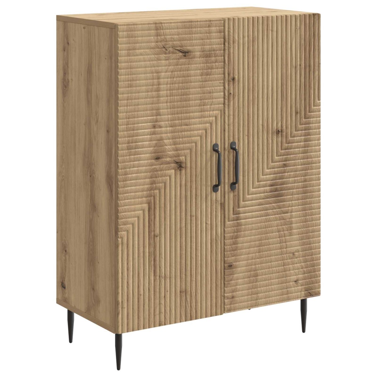vidaXL Πλαϊνό γραφείο Artisan Δρυς 66 x 34,5 x 89,5 εκ