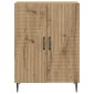vidaXL Πλαϊνό γραφείο Artisan Δρυς 66 x 34,5 x 89,5 εκ