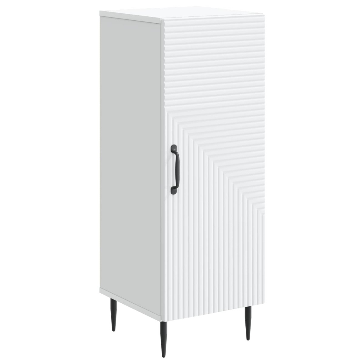 vidaXL Πλαϊνό γραφείο Λευκό 33 x 34,5 x 89,5 εκ Επεξεργασμένο Ξύλο