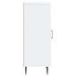 vidaXL Πλαϊνό γραφείο Λευκό 33 x 34,5 x 89,5 εκ Επεξεργασμένο Ξύλο