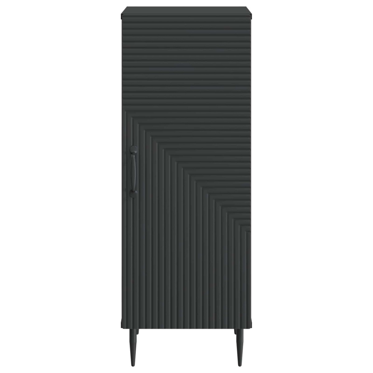 vidaXL Πλαϊνό γραφείο Μαύρο 33 x 34,5 x 89,5 εκ Επεξεργασμένο Ξύλο