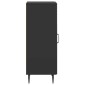vidaXL Πλαϊνό γραφείο Μαύρο 33 x 34,5 x 89,5 εκ Επεξεργασμένο Ξύλο