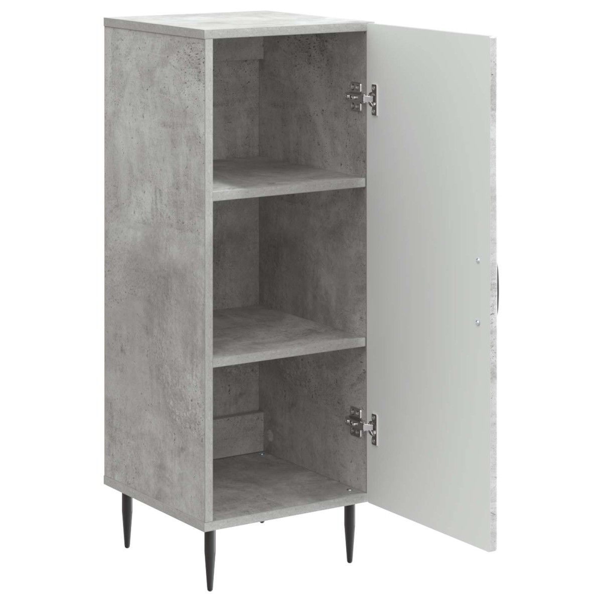 vidaXL Πλαϊνό γραφείο Γκρι Σκυροδέματος 33 x 34,5 x 89,5 εκ