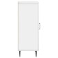 vidaXL Πλαϊνό γραφείο Γυαλιστερό Λευκό 33 x 34,5 x 89,5 εκ