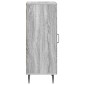 vidaXL Πλαϊνό γραφείο Γκρι Sonoma 33 x 34,5 x 89,5 εκ