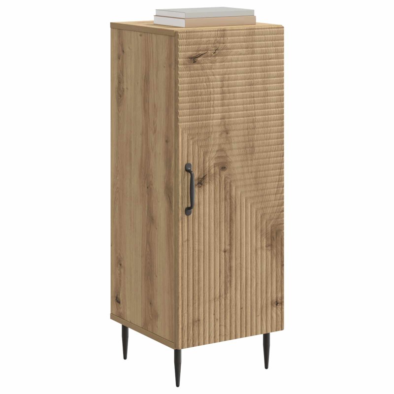 vidaXL Πλαϊνό γραφείο Artisan Δρυς 33 x 34,5 x 89,5 εκ