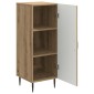 vidaXL Πλαϊνό γραφείο Artisan Δρυς 33 x 34,5 x 89,5 εκ