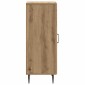 vidaXL Πλαϊνό γραφείο Artisan Δρυς 33 x 34,5 x 89,5 εκ