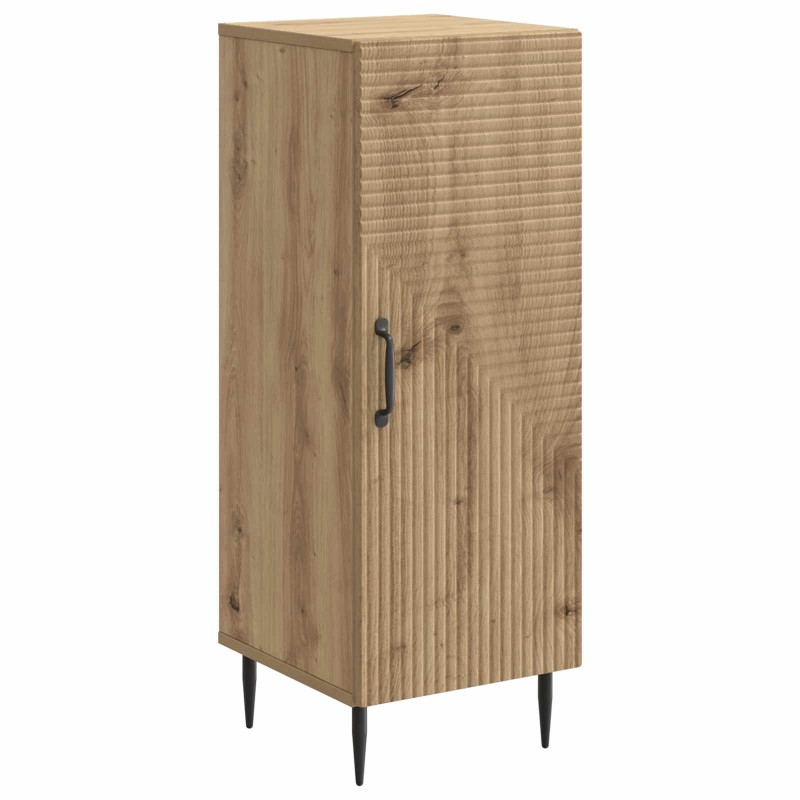 vidaXL Πλαϊνό γραφείο Artisan Δρυς 33 x 34,5 x 89,5 εκ