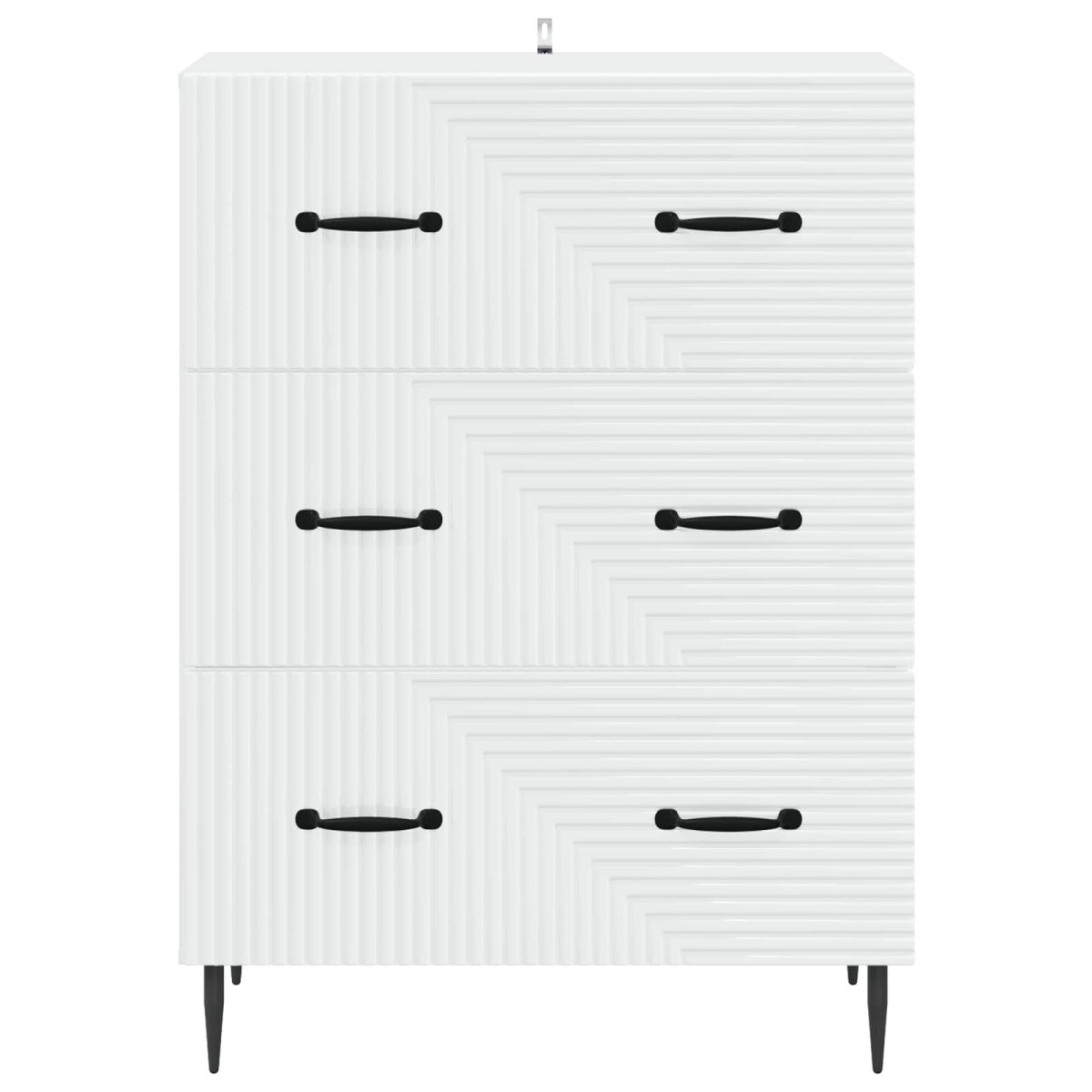 vidaXL Ντουλάπι με Συρτάρια Λευκό 66 x 34,5 x 89,5 εκ