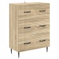 vidaXL Ντουλάπι με Συρτάρια Sonoma Δρυς 66 x 34,5 x 89,5 εκ
