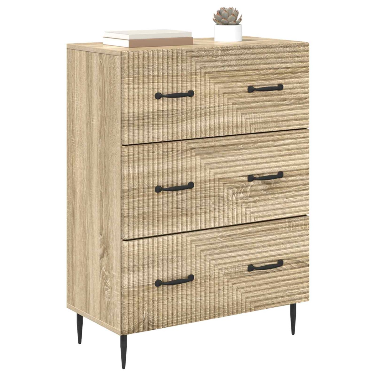 vidaXL Ντουλάπι με Συρτάρια Sonoma Δρυς 66 x 34,5 x 89,5 εκ