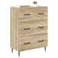 vidaXL Ντουλάπι με Συρτάρια Sonoma Δρυς 66 x 34,5 x 89,5 εκ