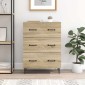 vidaXL Ντουλάπι με Συρτάρια Sonoma Δρυς 66 x 34,5 x 89,5 εκ