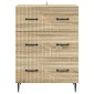 vidaXL Ντουλάπι με Συρτάρια Sonoma Δρυς 66 x 34,5 x 89,5 εκ