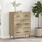 vidaXL Ντουλάπι με Συρτάρια Sonoma Δρυς 66 x 34,5 x 89,5 εκ