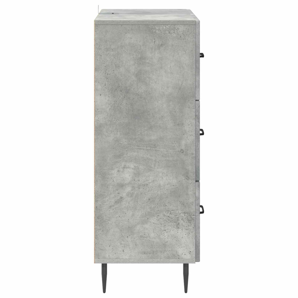 vidaXL Ντουλάπι με Συρτάρια Γκρι Σκυροδέματος 66 x 34,5 x 89,5 εκ