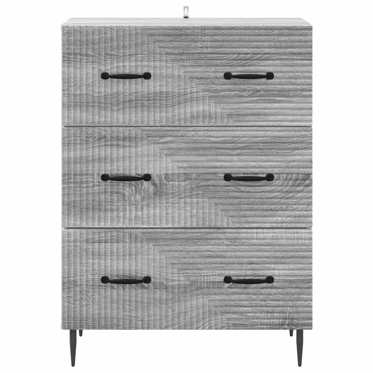 vidaXL Ντουλάπι με Συρτάρια Γκρι Sonoma 66 x 34,5 x 89,5 εκ