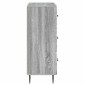 vidaXL Ντουλάπι με Συρτάρια Γκρι Sonoma 66 x 34,5 x 89,5 εκ