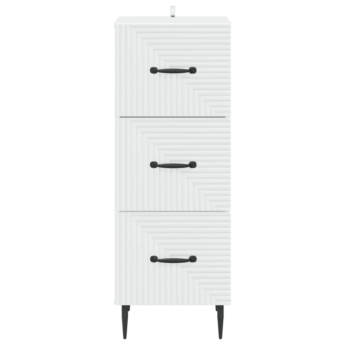 vidaXL Ντουλάπι με Συρτάρια Λευκό 33 x 34,5 x 89,5 εκ