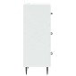 vidaXL Ντουλάπι με Συρτάρια Λευκό 33 x 34,5 x 89,5 εκ