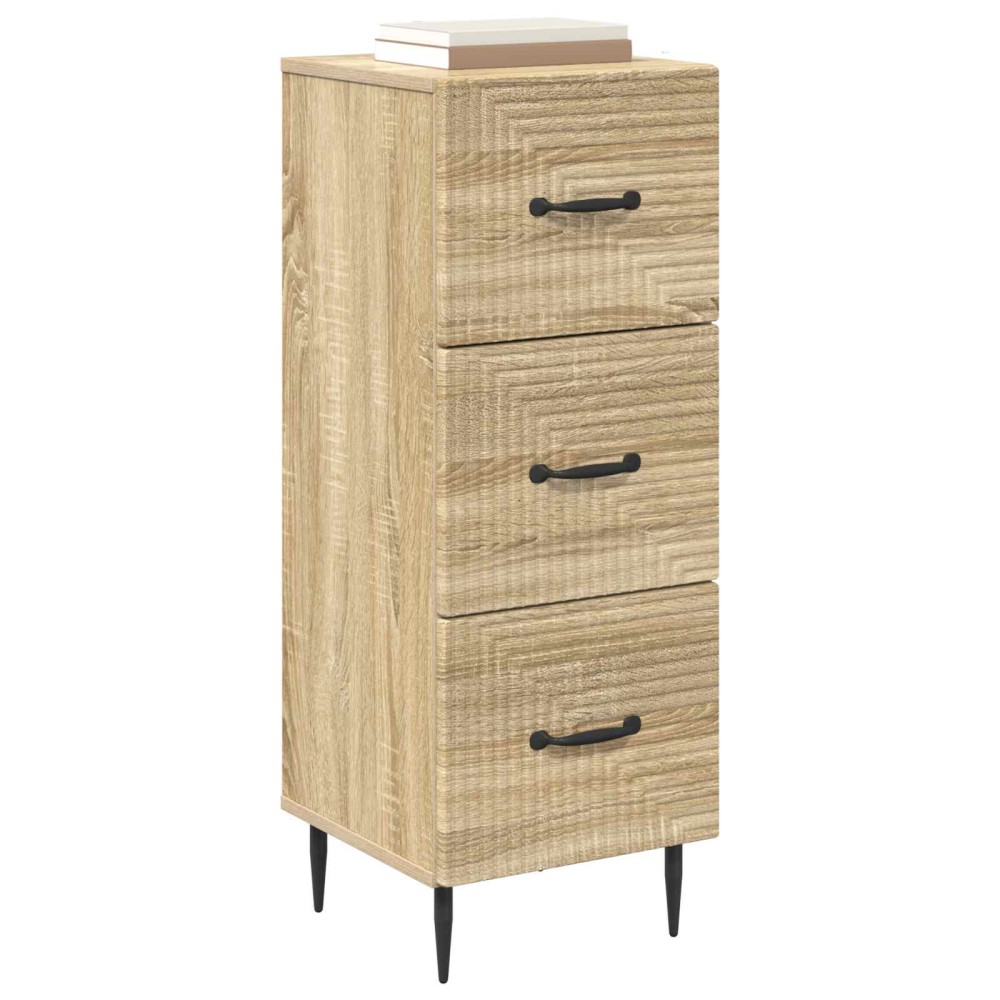 vidaXL Ντουλάπι με Συρτάρια Sonoma Δρυς 33 x 34,5 x 89,5 εκ