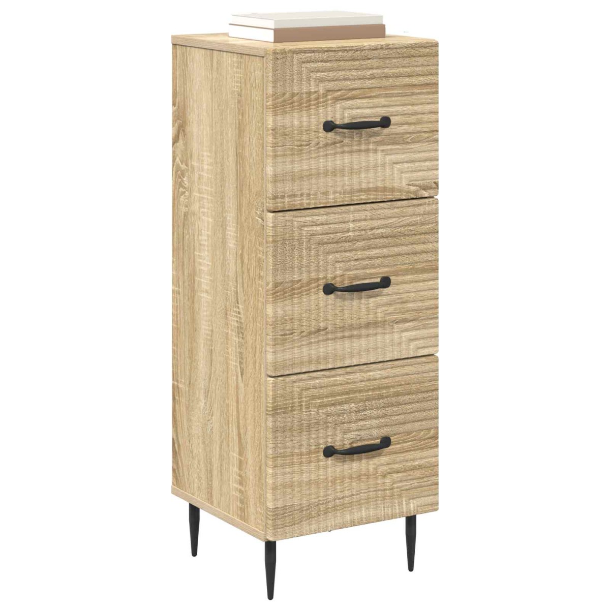 vidaXL Ντουλάπι με Συρτάρια Sonoma Δρυς 33 x 34,5 x 89,5 εκ