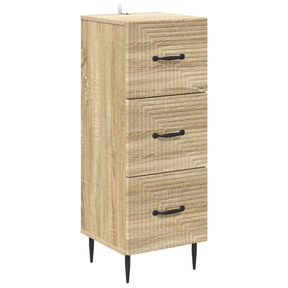 vidaXL Ντουλάπι με Συρτάρια Sonoma Δρυς 33 x 34,5 x 89,5 εκ